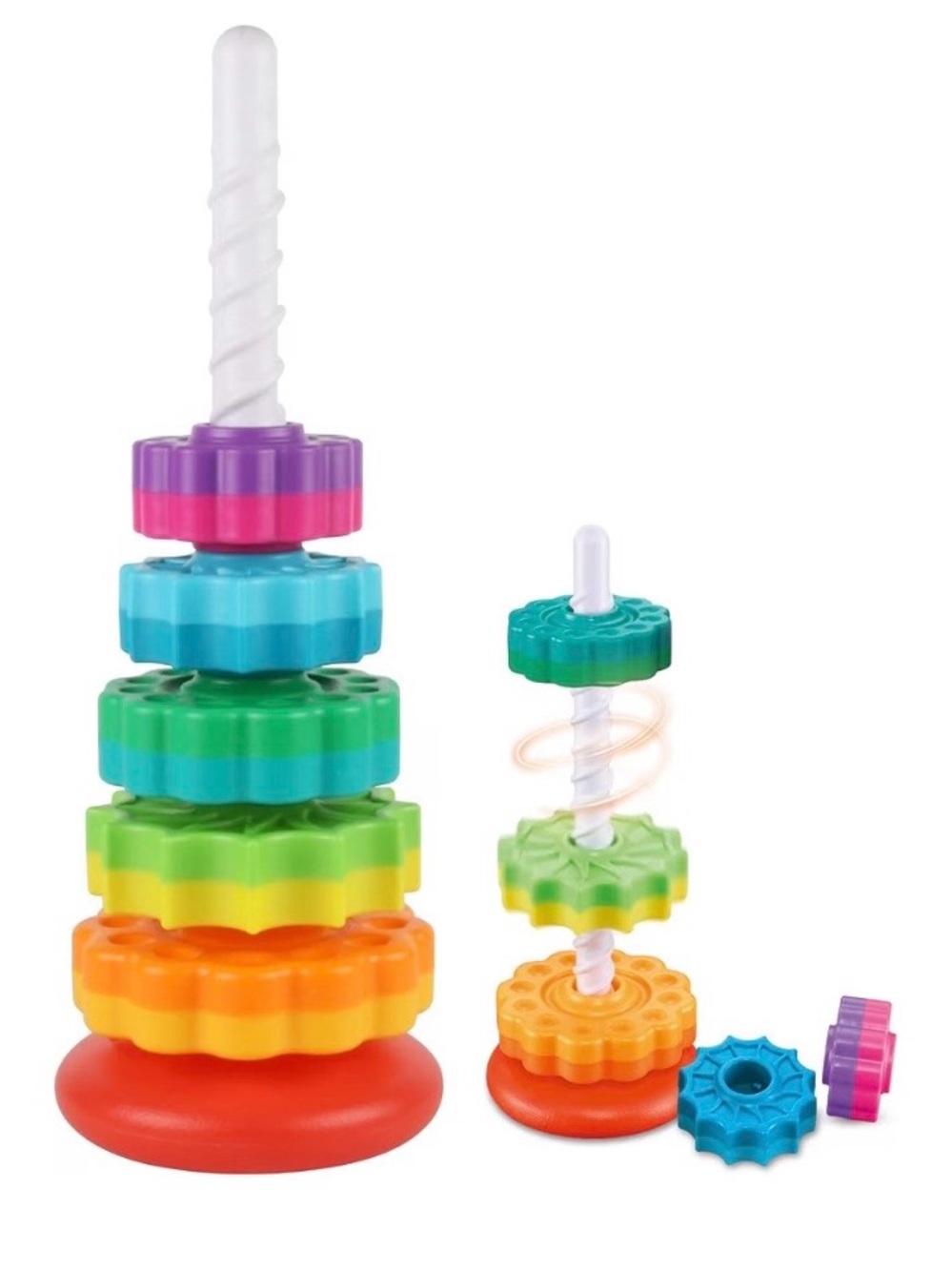Stacking Gear Tower Toy - Multicolor Kids Stacker